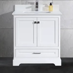 Vanity 36 HDF Drawers Quartz Top