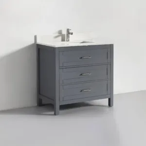 Vanity 30 HDF Two Doors Quartz Top